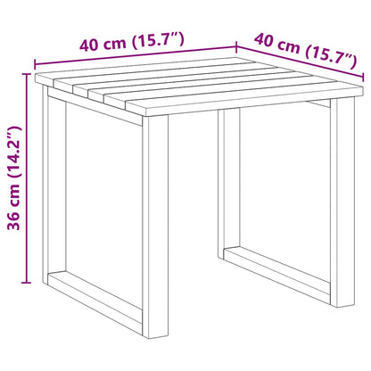 tavolo Naturale 40 x 40 x 36 cm Legno di pino impregnato