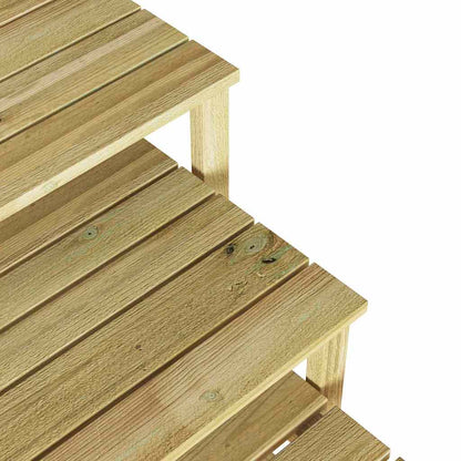 tavolo 3 pcs Naturale Legno di pino impregnato