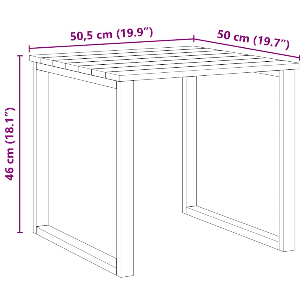 tavolo 3 pcs Naturale Legno di pino impregnato | homemem39