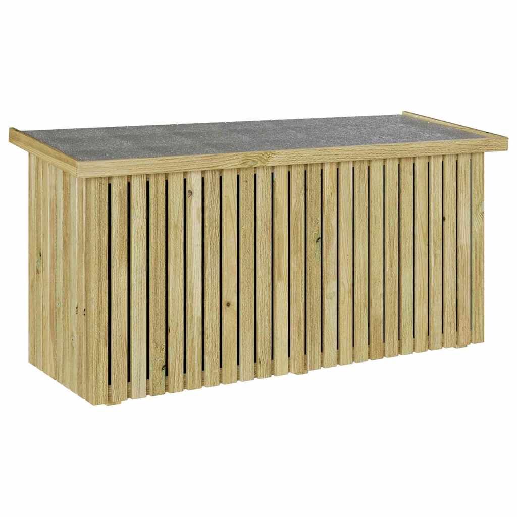 Scatola di Stoccaggio per Giardino Marrone 119 x 44 x 58.5 cm - homemem39