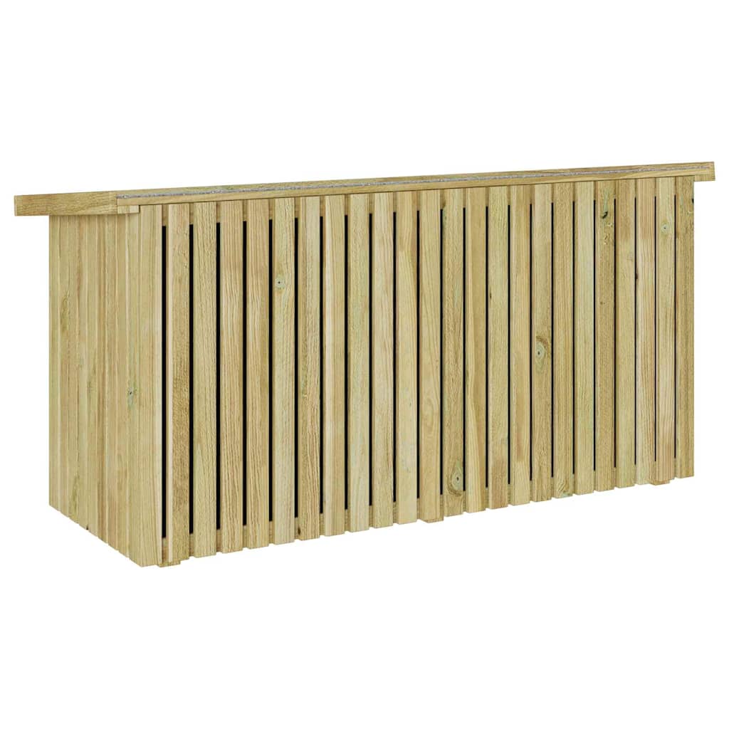 Scatola di Stoccaggio per Giardino Marrone 119 x 44 x 58.5 cm - homemem39