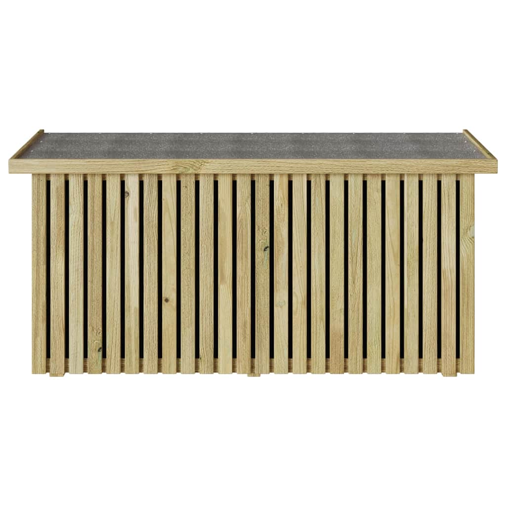 Scatola di Stoccaggio per Giardino Marrone 119 x 44 x 58.5 cm - homemem39