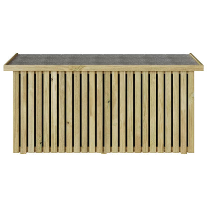 Scatola di Stoccaggio per Giardino Marrone 119 x 44 x 58.5 cm - homemem39