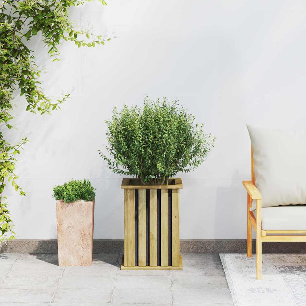 Fioriera Marrone 33 x 33 x 45 cm Legno di pino impregnato - homemem39