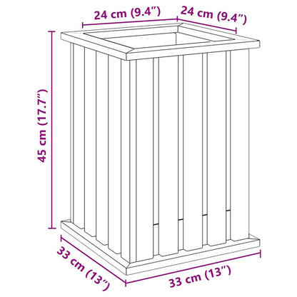 Fioriera Marrone 33 x 33 x 45 cm Legno di pino impregnato - homemem39