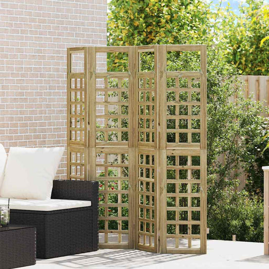 Schermo divisorio 4 pcs Marrone 160 x 180 cm - homemem39