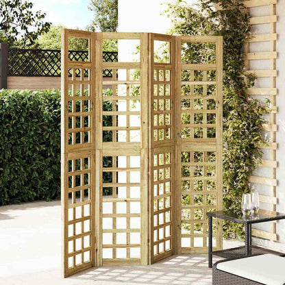 Schermo divisorio 4 pcs Marrone 160 x 180 cm - homemem39