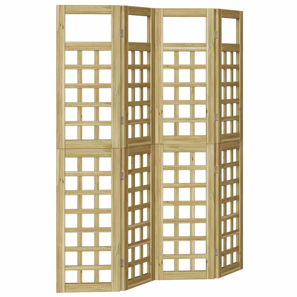 Schermo divisorio 4 pcs Marrone 160 x 180 cm - homemem39