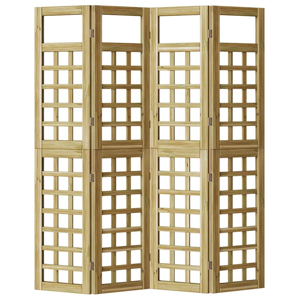 Schermo divisorio 4 pcs Marrone 160 x 180 cm - homemem39