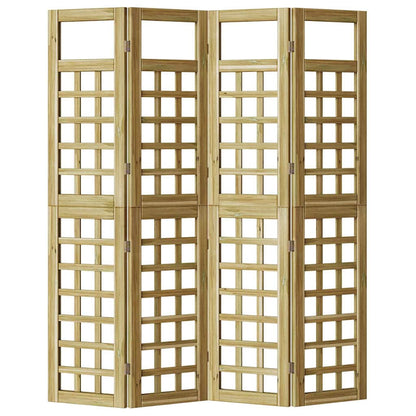 Schermo divisorio 4 pcs Marrone 160 x 180 cm - homemem39