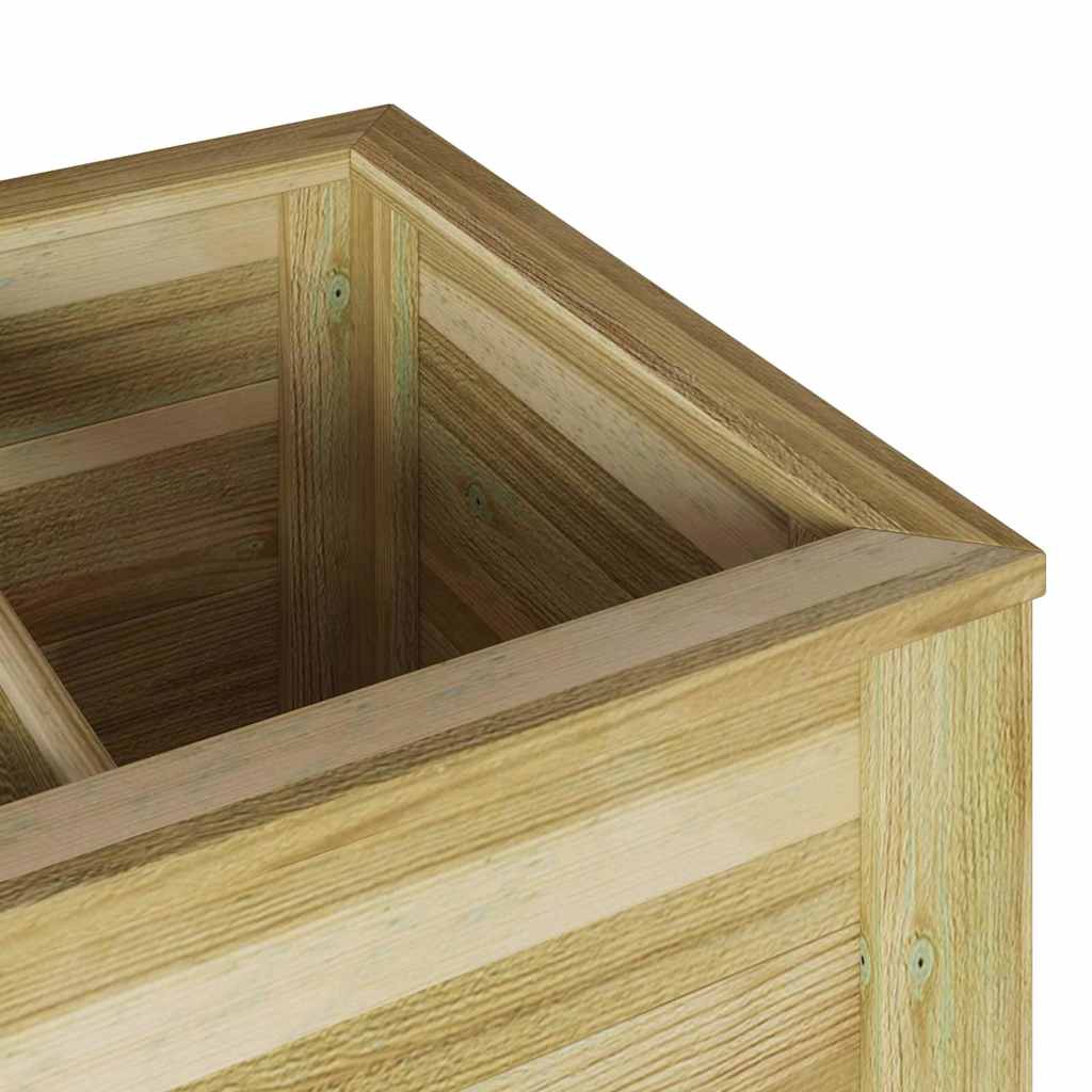 Vaso Alto con lo scaffale Marrone Legno di pino impregnato