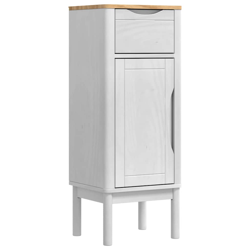 Set di mobili per il bagno con cassetto FLORO 3 pcs Bianco | homemem39
