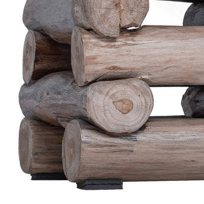 Pouf Naturale 30 x 30 x 38 cm Legno di teak solido | homemem39