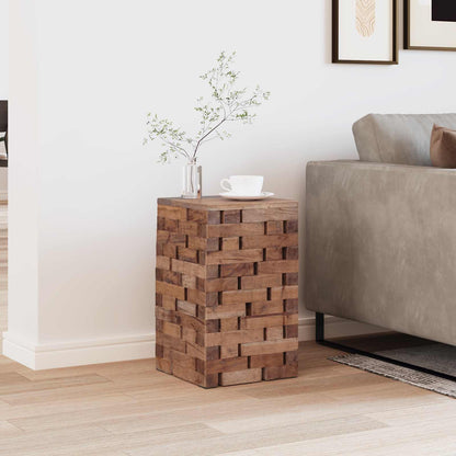 Pouf Naturale 29 x 29 x 48 cm Legno massello di recupero