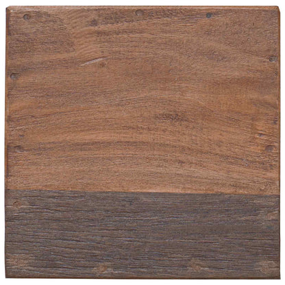 Pouf Naturale 29 x 29 x 48 cm Legno massello di recupero