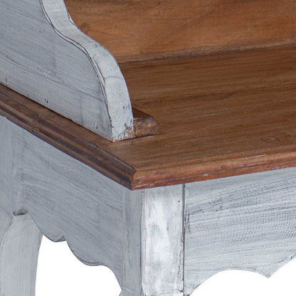 Scrivania con cassetto Marrone e bianco 80 x 40 x 92 cm | homemem39