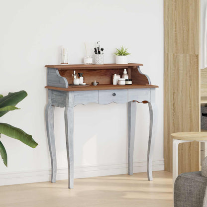 Scrivania con cassetto Marrone e bianco 80 x 40 x 92 cm | homemem39