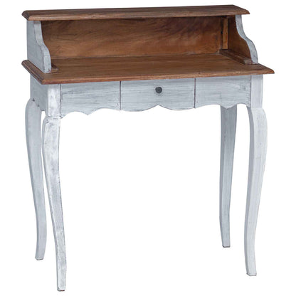 Scrivania con cassetto Marrone e bianco 80 x 40 x 92 cm | homemem39