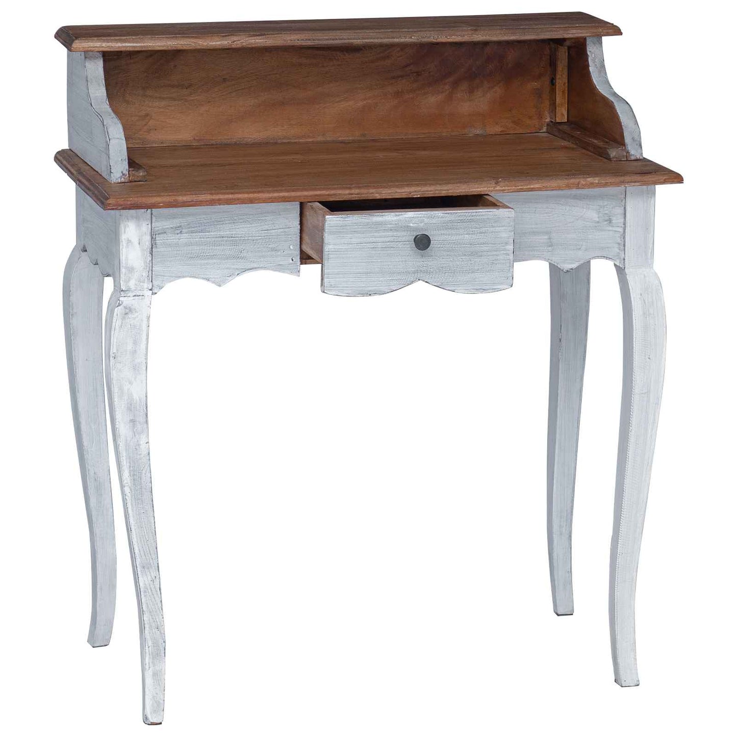 Scrivania con cassetto Marrone e bianco 80 x 40 x 92 cm | homemem39