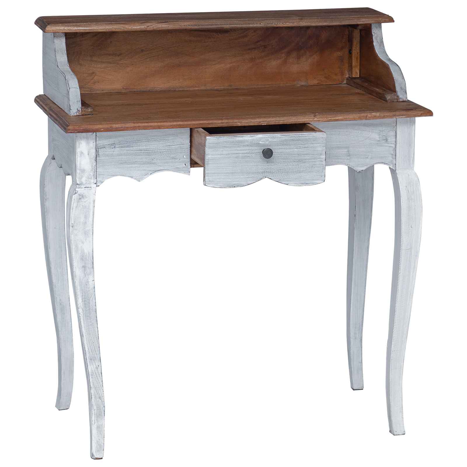 Scrivania con cassetto Marrone e bianco 80 x 40 x 92 cm | homemem39