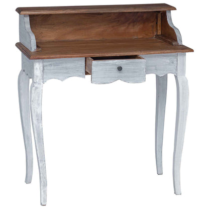 Scrivania con cassetto Marrone e bianco 80 x 40 x 92 cm | homemem39