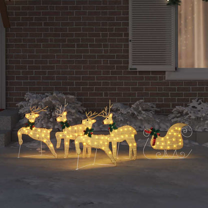 Renne LED 5 pcs Oro Tessuto | homemem39
