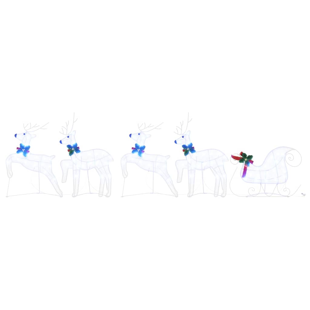 Renne LED 5 pcs Bianco Tessuto | homemem39