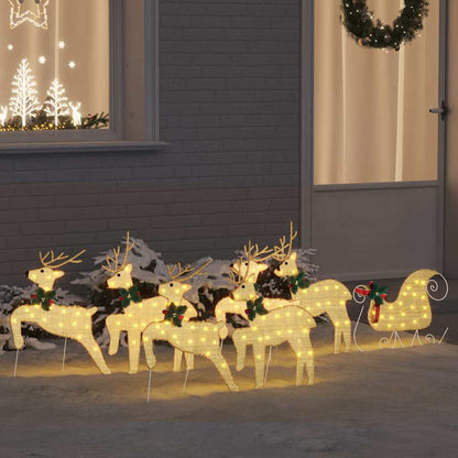 Renne LED 7 pcs Oro Tessuto | homemem39