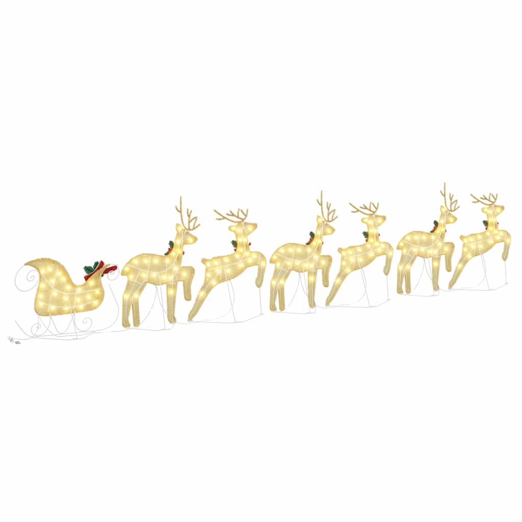 Renne LED 7 pcs Oro Tessuto | homemem39