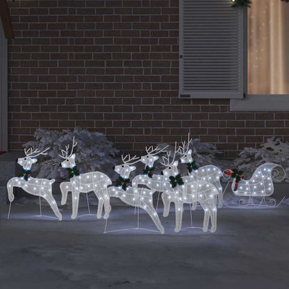 Renne LED 7 pcs Bianco Tessuto | homemem39