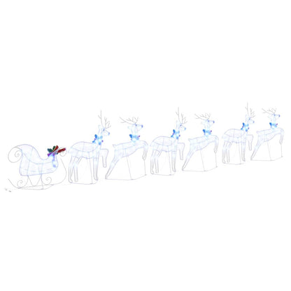 Renne LED 7 pcs Bianco Tessuto | homemem39