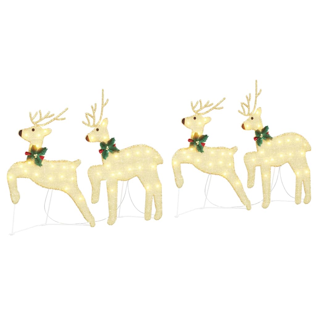 Renne LED 4 pcs Oro Tessuto | homemem39