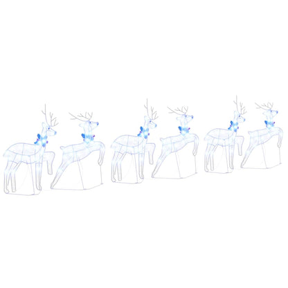 Renne LED 6 pcs Bianco Tessuto | homemem39
