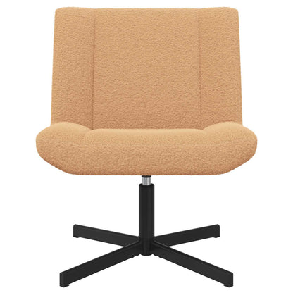 Sedia girevole Beige 63 x 75 x 76 cm Pelle di Pecora | homemem39