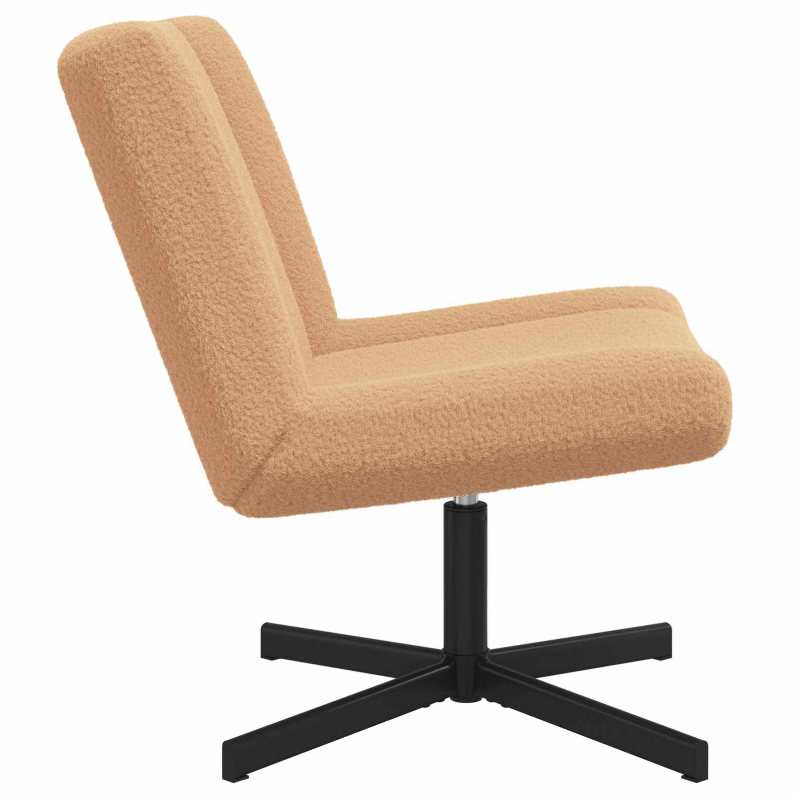 Sedia girevole Beige 63 x 75 x 76 cm Pelle di Pecora | homemem39