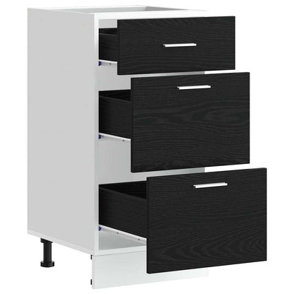 Base per Cucina Rovere Nero 40 x 46 x 81,5 cm Legno multistrato | homemem39