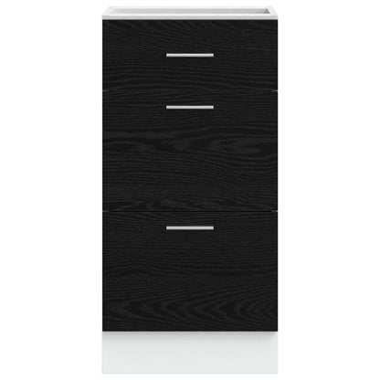 Base per Cucina Rovere Nero 40 x 46 x 81,5 cm Legno multistrato