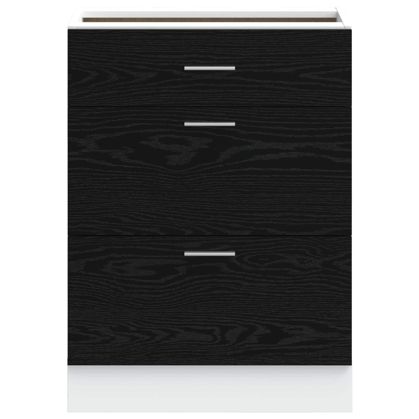 Base per Cucina Rovere Nero 60 x 46 x 81,5 cm Legno multistrato | homemem39