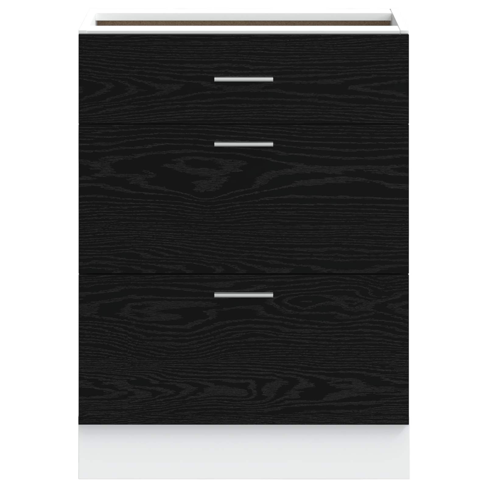 Base per Cucina Rovere Nero 60 x 46 x 81,5 cm Legno multistrato | homemem39