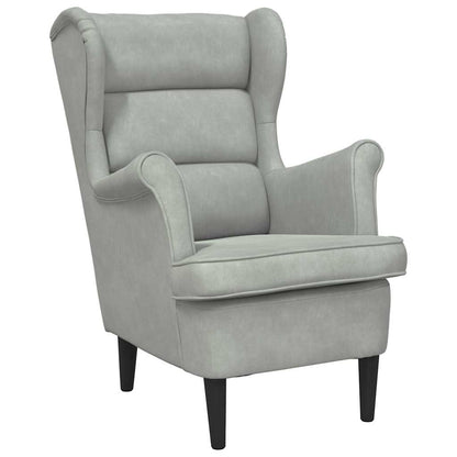 poltrona Grigio chiaro Velluto