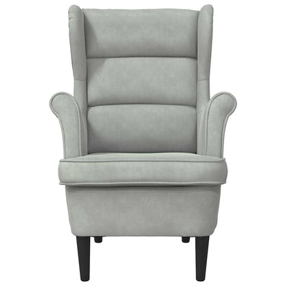 poltrona Grigio chiaro Velluto