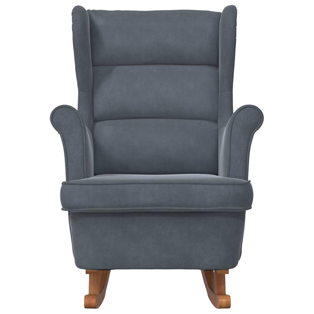 Sedia a dondolo Grigio scuro 92 x 71 x 100 cm Legno compensato | homemem39
