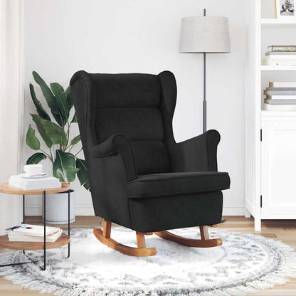 Sedia a dondolo Nero 92 x 71 x 100 cm Legno compensato | homemem39