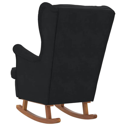 Sedia a dondolo Nero 92 x 71 x 100 cm Legno compensato | homemem39