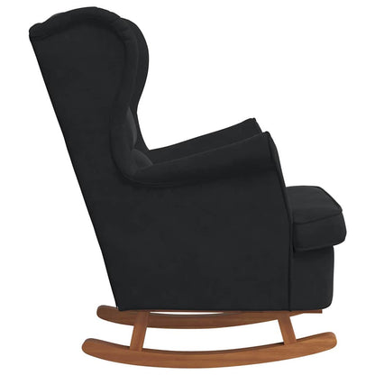 Sedia a dondolo Nero 92 x 71 x 100 cm Legno compensato | homemem39