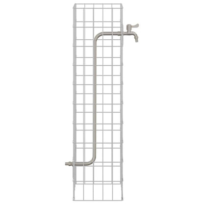 Rubinetto Gabion Argento 25 x 25 x 100 cm Acciaio inossidabile