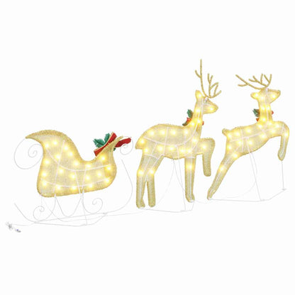 Renne LED 3 pcs Bianco caldo Tessuto | homemem39