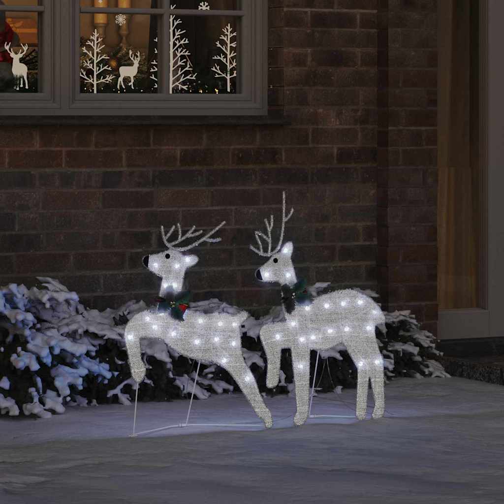 Renne LED 2 pcs Bianco Freddo Tessuto | homemem39
