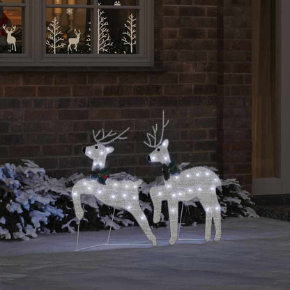 Renne LED 2 pcs Bianco Freddo Tessuto | homemem39