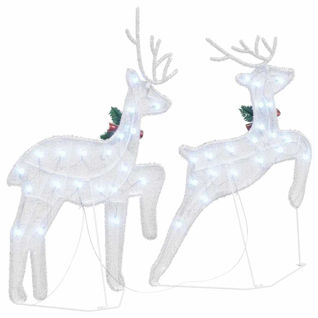 Renne LED 2 pcs Bianco Freddo Tessuto | homemem39